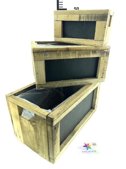 B Planter Black Board set 3