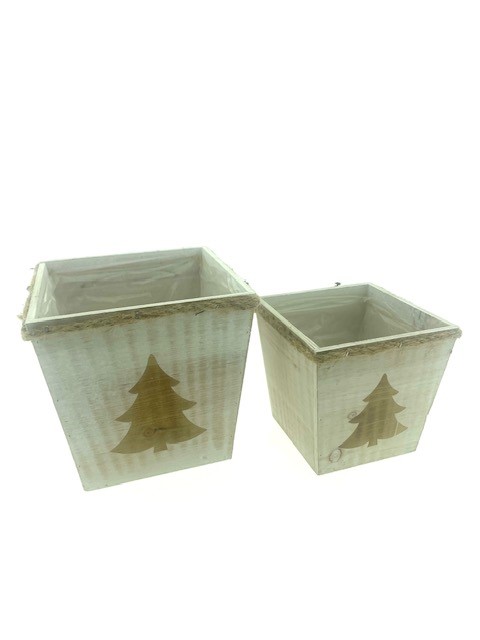 B Bak Kerstb. Touw 18x18x18cm set2