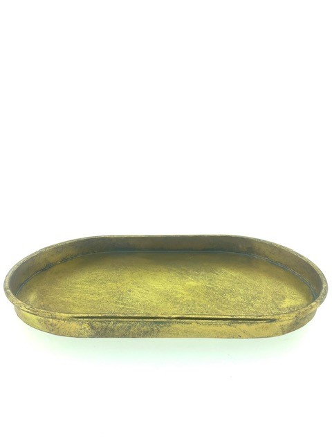 B scale oval gold washed H4x57x33,5cm