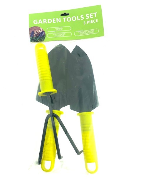 Tuintools geel set